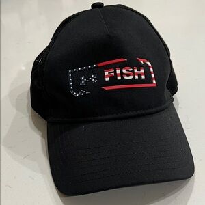 Patriotic Black Fishing SnapBack